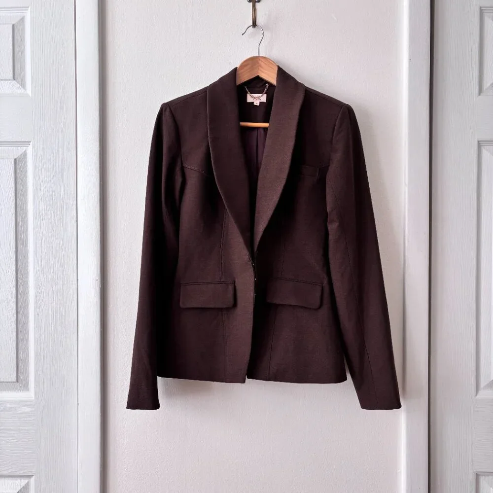 Camila Coelho Mireia Tailored Jacket in Brown